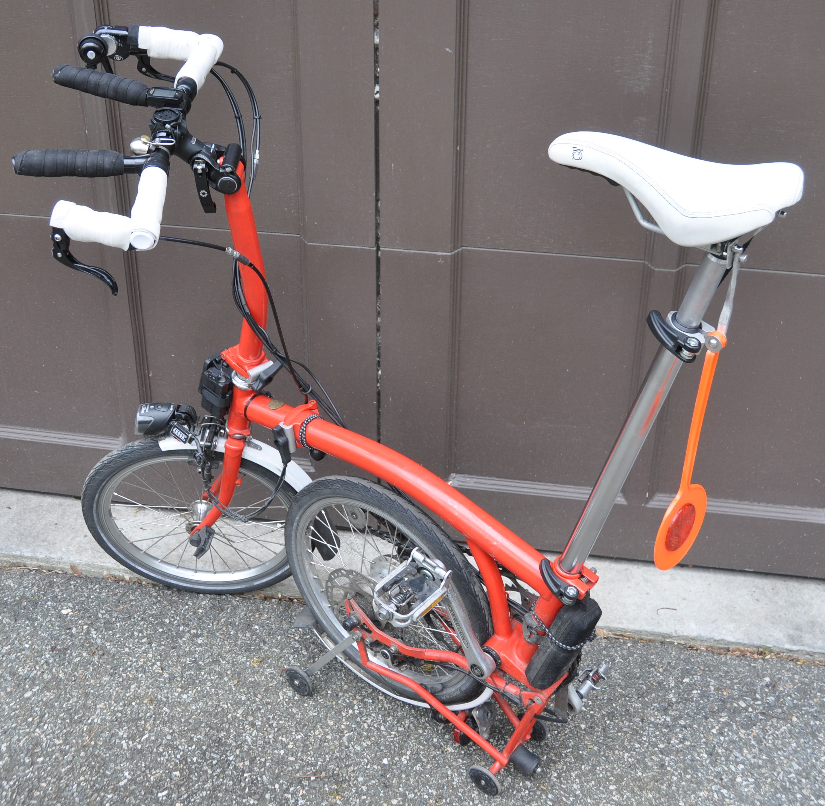 folding bike bullhorn